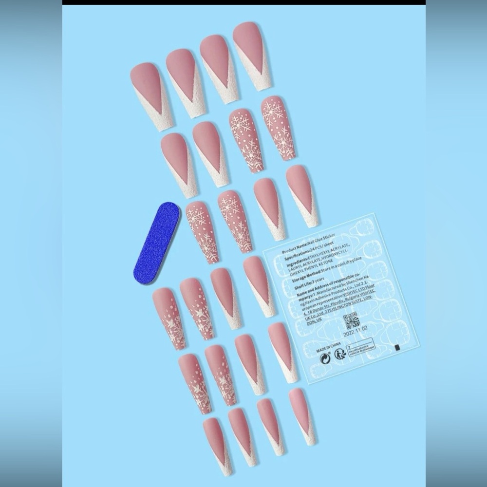 Coffin Shaped Press-On Nails